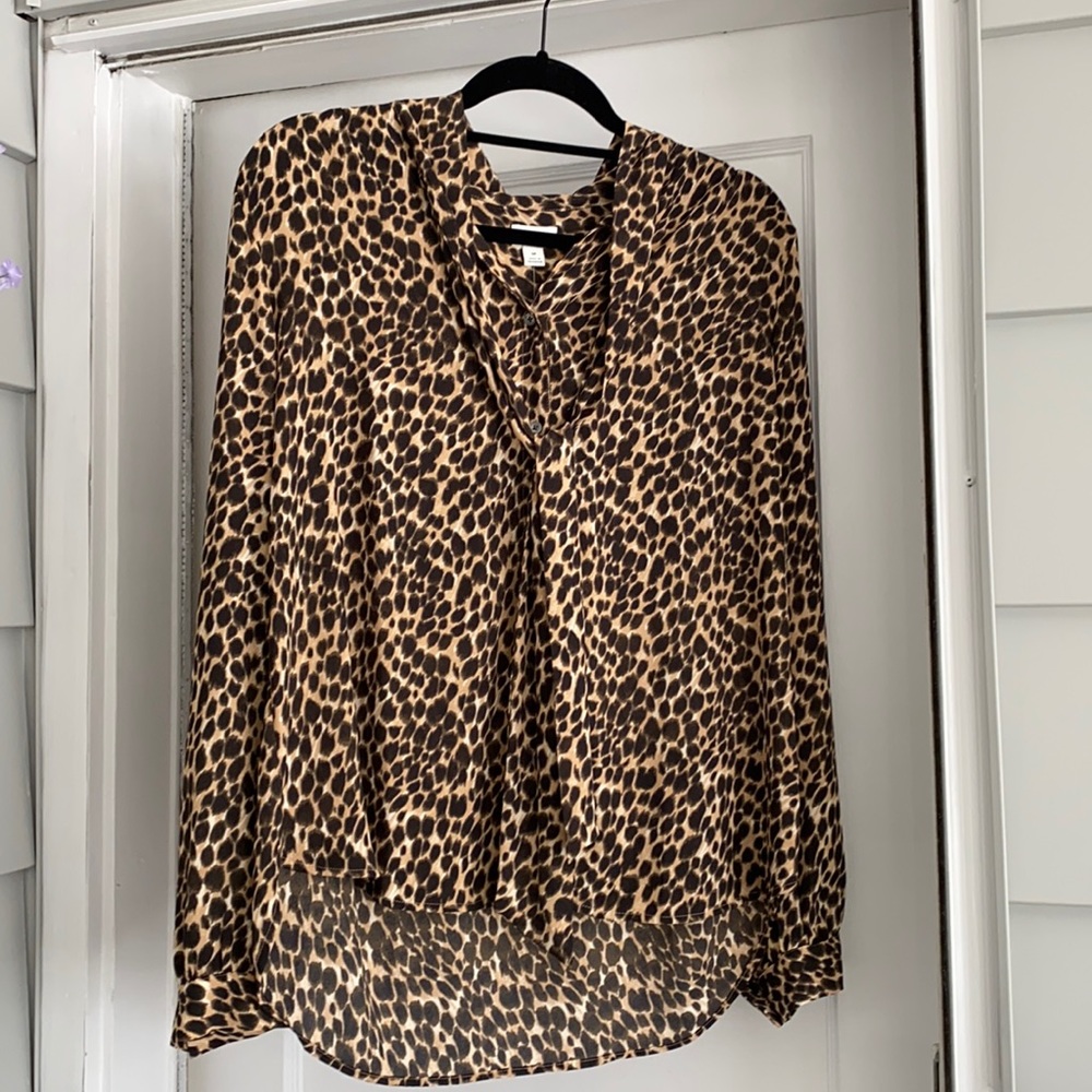 Banana Republic Leopard Blouse NWT Size M